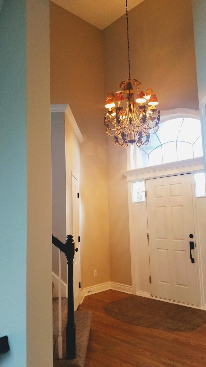 Spotless entryway and staircase